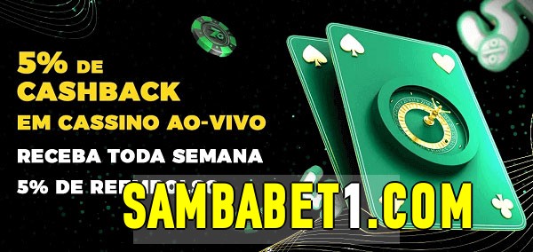 Promoções do cassino ao Vivo sambabet 